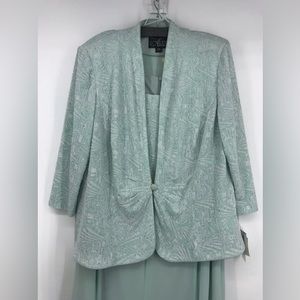 Alex Evenings 2 piece dress with blazer 20W